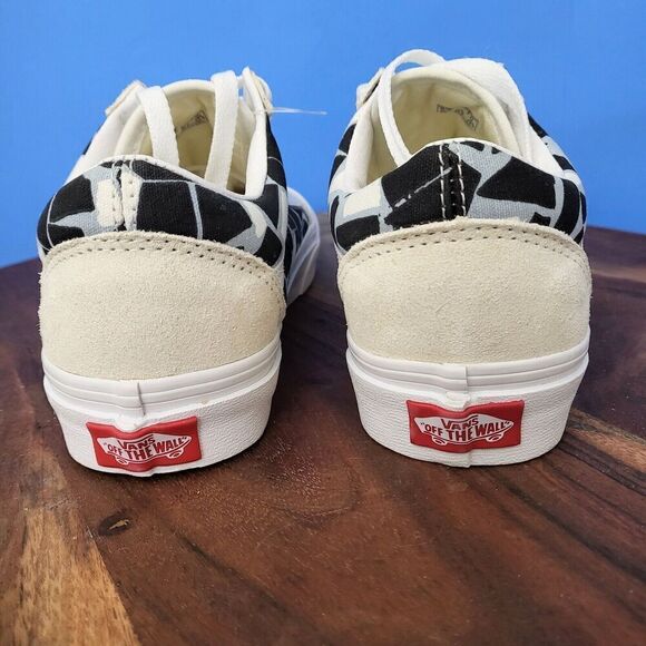 VANS Old Skool Mosaic Checkerboard Suede Canvas Multi White Women's 7 Men's 5.5 - Picture 6 of 12